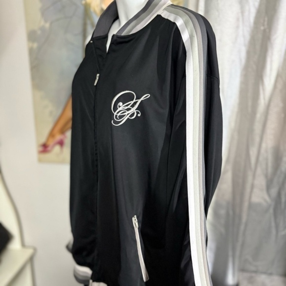 South Pole Black and White Bomber Jacket with Logo